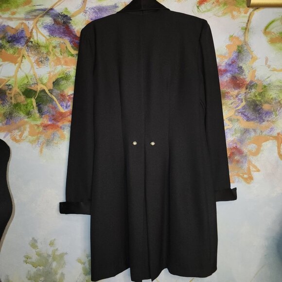 Gorgeous Vintage Womans Embellished Button Tuxedo Style Jacket - Picture 2 of 7